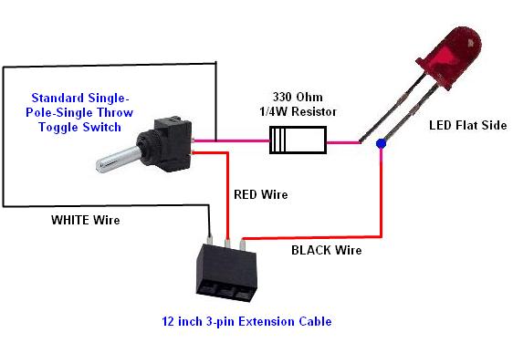Desktop Aviator's Model 2570 - Wiring Instructions spst lighted rocker switch wiring diagram 